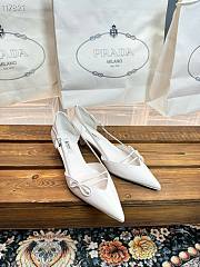 Prada Open-side Leather Pumps high heels 4.5cm - 6