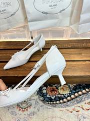 Prada Open-side Leather Pumps high heels 4.5cm - 5
