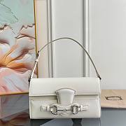 Gucci Horsebit Ristretto mediumshoulder bag in white 26 x 14.5 x 4.5 - 3