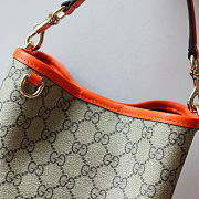 Gucci GG Emblem mini bucket orange bag 20.5x18x11.5 - 6