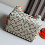 Gucci GG Emblem mini bucket orange bag 20.5x18x11.5 - 5