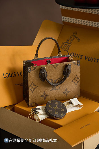 Louis Vuitton OnTheGo PM Brown Bag 25x19x11.5 cm