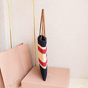 Miu Miu Women's' Crochet Tote Bag in Navy 30 x 38 cm - 4