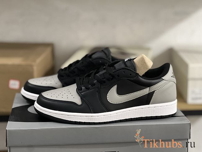 Nike Jordan 1 Low Smoke Grey Black Sneakers - 1