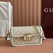 Gucci Go Small Shoulder Beige White Bag 21.5x14x 9cm - 1