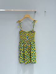 Miu Miu Multicolored Crepe De Chine Mini-dress - 1
