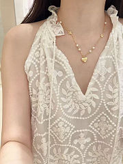 Dior Lucky Gold Necklace - 5