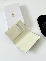 Dior Promenade Glycine Wallet Latte and Gray Dior Oblique Jacquard 10X14X2.5 - 5