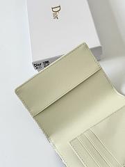 Dior Promenade Glycine Wallet Latte and Gray Dior Oblique Jacquard 10X14X2.5 - 4