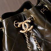 CHANEL 25 Small Handbag Dark Kaki Bag 30-26-14cm - 5