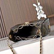 CHANEL 25 Small Handbag Dark Kaki Bag 30-26-14cm - 3