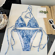 Blue Christian Dior Swimsuit - 1