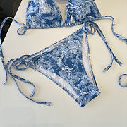Blue Christian Dior Swimsuit - 3