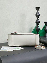 Miu Miu Chalk White Vivant Nappa Leather Bag 28x17x9.5cm - 5