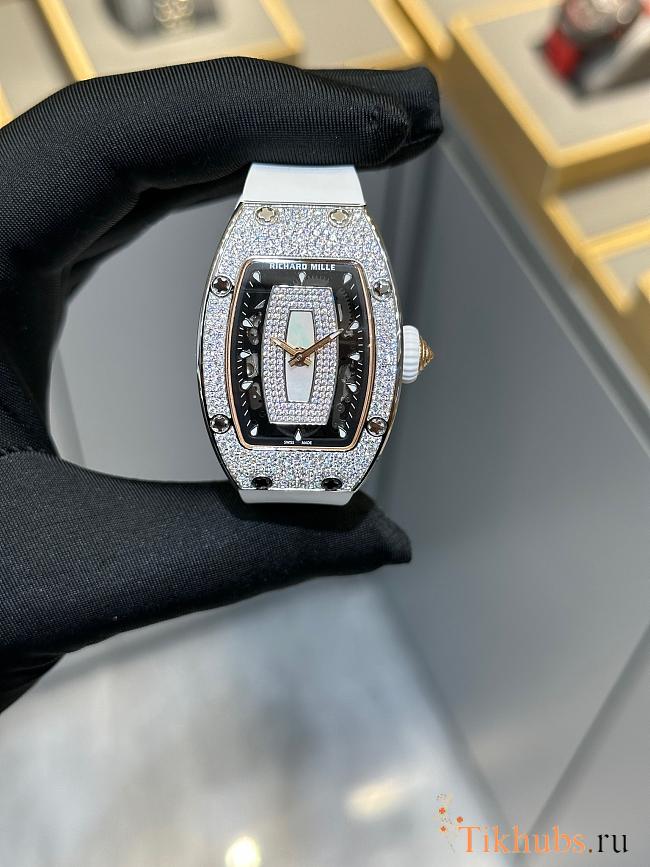 Richard Mille RM 07-01 White Gold Snow-Setting Mother of Pear Watch  - 1