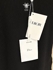 Dior Tank Top Black Ribbed Cotton Jersey - 4