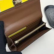 Fendi Baguette Continental With Chain 19x10.5x3.5cm - 3