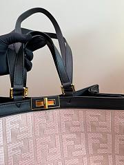 FENDI Women Peekaboo X-Tote Embroidered Canvas Bag-Pink Daal 41 x 28 cm - 4