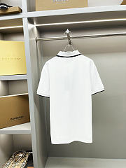  Gucci Short Sleeved Pique Collar Polo Shirt. - 5