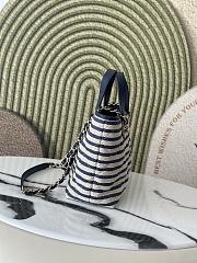 Chanel 2026 Large Striped Shopping Tote 36cm - 3