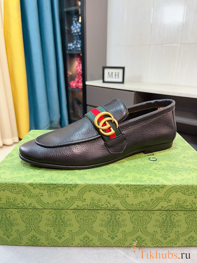 Gucci Leather Loafer With GG - 1