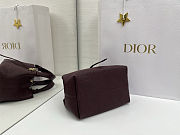 Dior Toujours Vertical Tote Bag Burgundy Macrocannage Calfskin 23x15.5x12 cm - 6