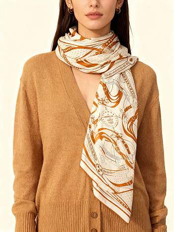 Hermès Ca Decoiffe scarf