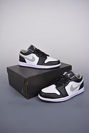 Nike Air Jordan 1 LowBlack Medium Grey Sneakers - 6