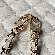 Chanel Caviar Quilted Small CC Day Backpack White 18×13×9cm - 2