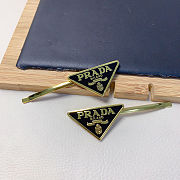 Prada metal hair clips gold - 1