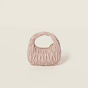 MIU MIU Powder Pink Wander Matelasse Nappa Leather Mini Bag 17.5×14×5.5cm - 2