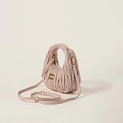 MIU MIU Powder Pink Wander Matelasse Nappa Leather Mini Bag 17.5×14×5.5cm - 3