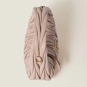 MIU MIU Powder Pink Wander Matelasse Nappa Leather Mini Bag 17.5×14×5.5cm - 4