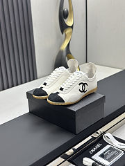 Chanel Calfskin & Embossed Suede Calfskin Sneakers - 1