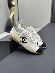 Chanel Calfskin & Embossed Suede Calfskin Sneakers - 5