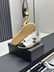 Chanel Calfskin & Embossed Suede Calfskin Sneakers - 3