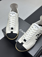 Chanel Calfskin & Embossed Suede Calfskin Sneakers - 2