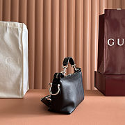 GUCCI Brera small crossbody bag in blackleather 25.5cm x 14cm x 8cm - 5
