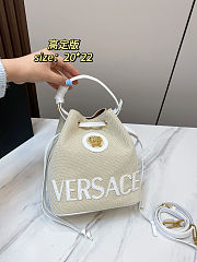 Versace La Medusa Canvas Bucket Bag 20x22x13cm - 3