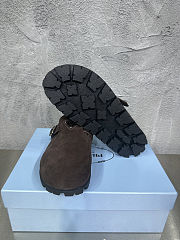 Prada Brown Suede Mules - 5
