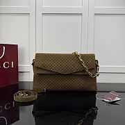 Gucci Large Suede Shoulder Brown Bag 36x19.5x9.5 - 1