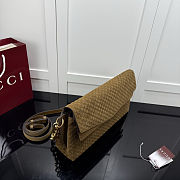 Gucci Large Suede Shoulder Brown Bag 36x19.5x9.5 - 5
