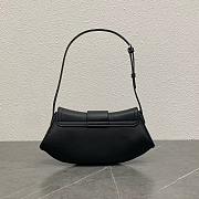 Celine Teen Polly Bag Black 29.5x3x14.5cm - 5