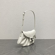 Celine Teen Polly Bag White 29.5x3x14.5cm - 3