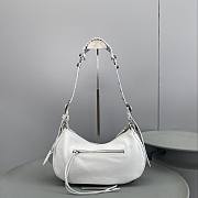 Balenciaga Le Cagole shoulder bag in white leather  33x16x8.4CM - 2