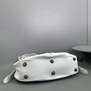Balenciaga Le Cagole shoulder bag in white leather  33x16x8.4CM - 3