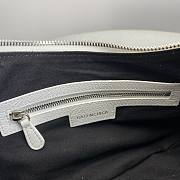 Balenciaga Le Cagole shoulder bag in white leather  33x16x8.4CM - 5