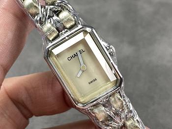 CHANEL Stainless Steel Lambskin 2Omm Premiere RockQuartz Watch Gold