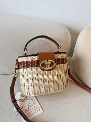 Valentino Garavani VLogo Signature Wicker Vanity Bag 19 x 13.5 x 13cm - 5