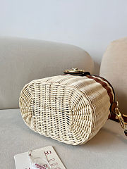Valentino Garavani VLogo Signature Wicker Vanity Bag 19 x 13.5 x 13cm - 4